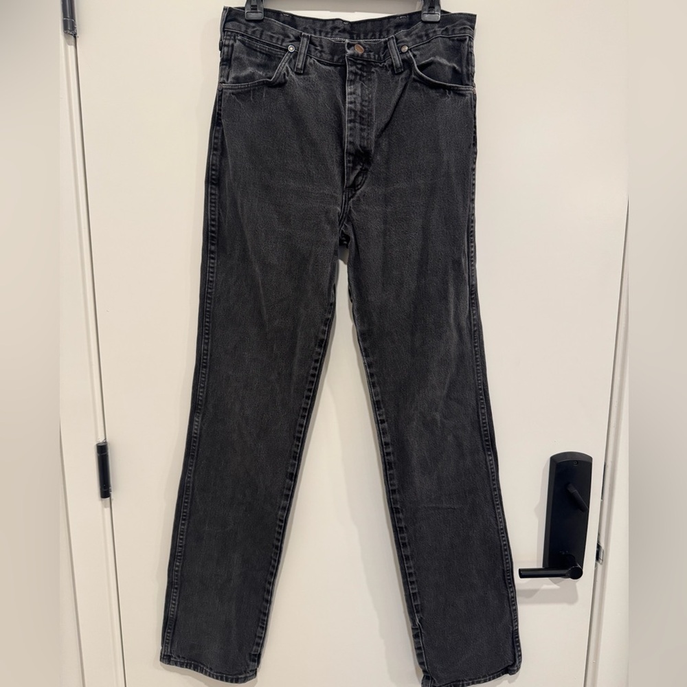 Wrangler Men's Black Straight Jeans